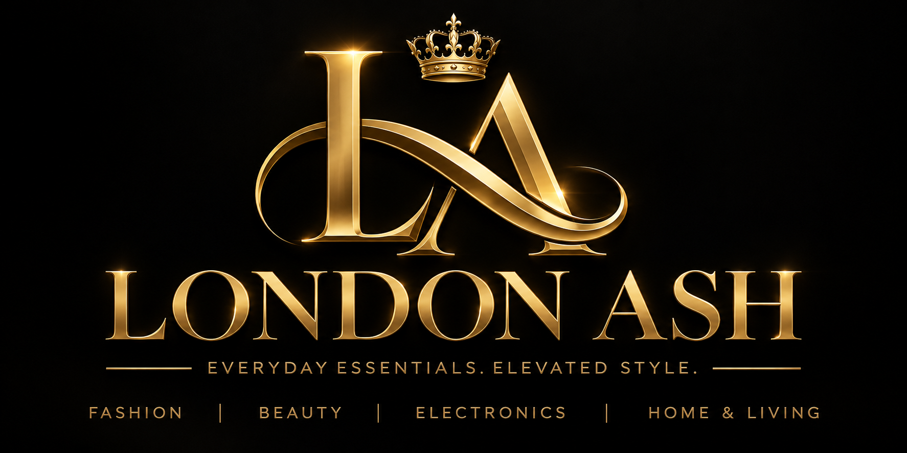 LONDON ASH black and gold brand